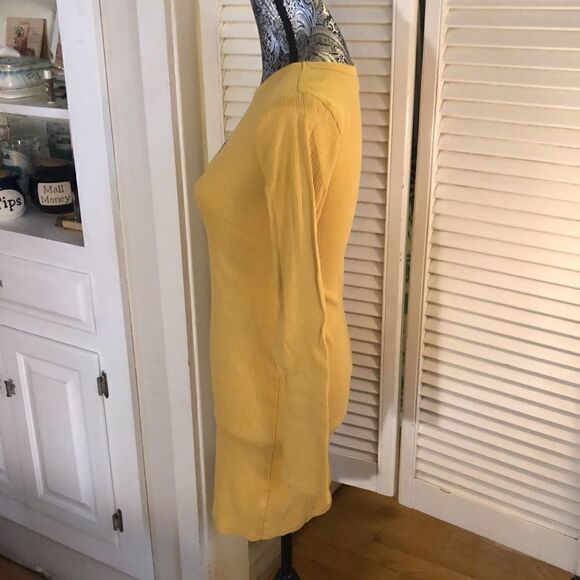 Golden Yellow Sunshine long sleeve Stretch Dress by Wild Fable Small - Picture 4 of 8